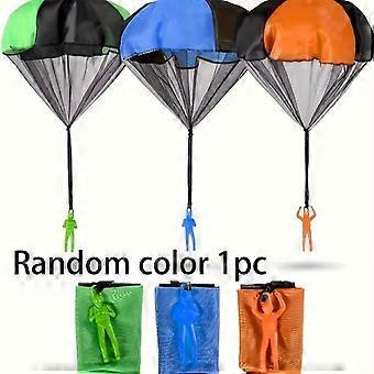 1pcs Colorful Hand-Thrown Parachute Toy Set for Outdoor Fun - Durable, Sparks Creativity with Diverse Adventure Figures, [MI]