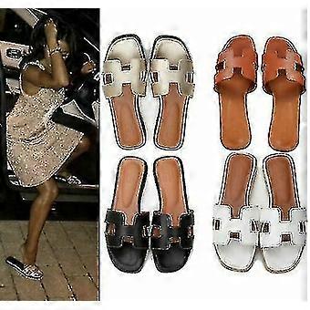 SNQTV-Damen Sommer Strand Flache Sandalen Damen Hausschuhe Outdoor Keilsandalen Plus Size