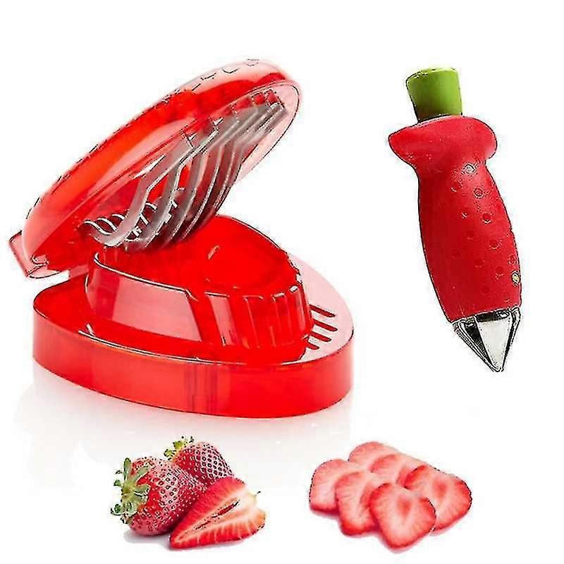 Strawberry Destemmer Fruit Kitchen Gadgets 2pcs/set