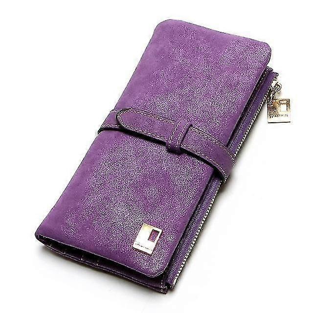 Long Design Pu Leather Drawstring Two Fold Wallet