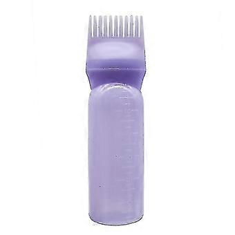 Multicolor Plast hårfärg Påfyllningsbar flaska Applikator Comb Dispensing Salon