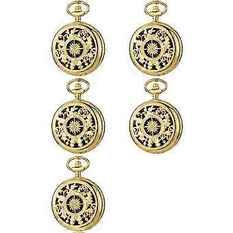 5X Golden Compass, Outdoor Mountain Climbing Classic Style, Flip Compass Pocket Watch
