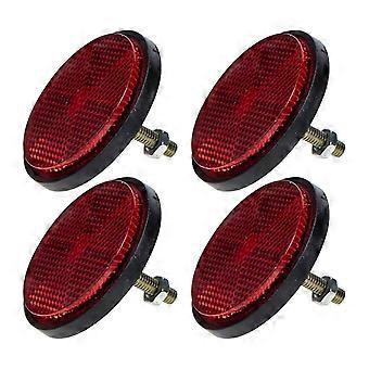 4PCS Durable Plastic Bike Reflectors for Enhanced Safety  Easy Installation for Bicycles, Motorcycles, and Touring Cars  Bright Reflective Warning