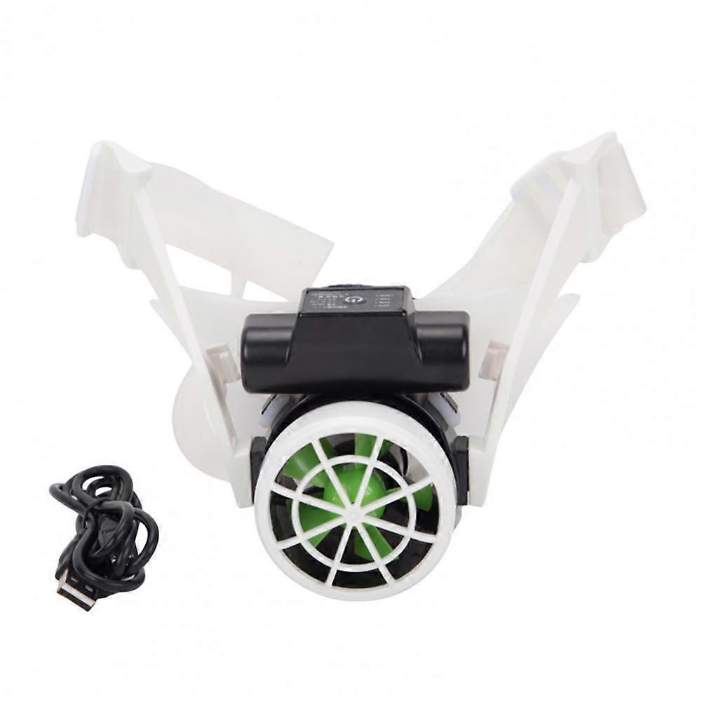 Rechargeable Hard Hat Fan 3 Speed for Construction Workers, Adjustable Strap Cooling(A)