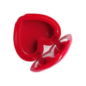 Heart Shaped Makeup Palette with Magnetic Closure for DIY Lipstick and Eyeshadow Travel Organizer