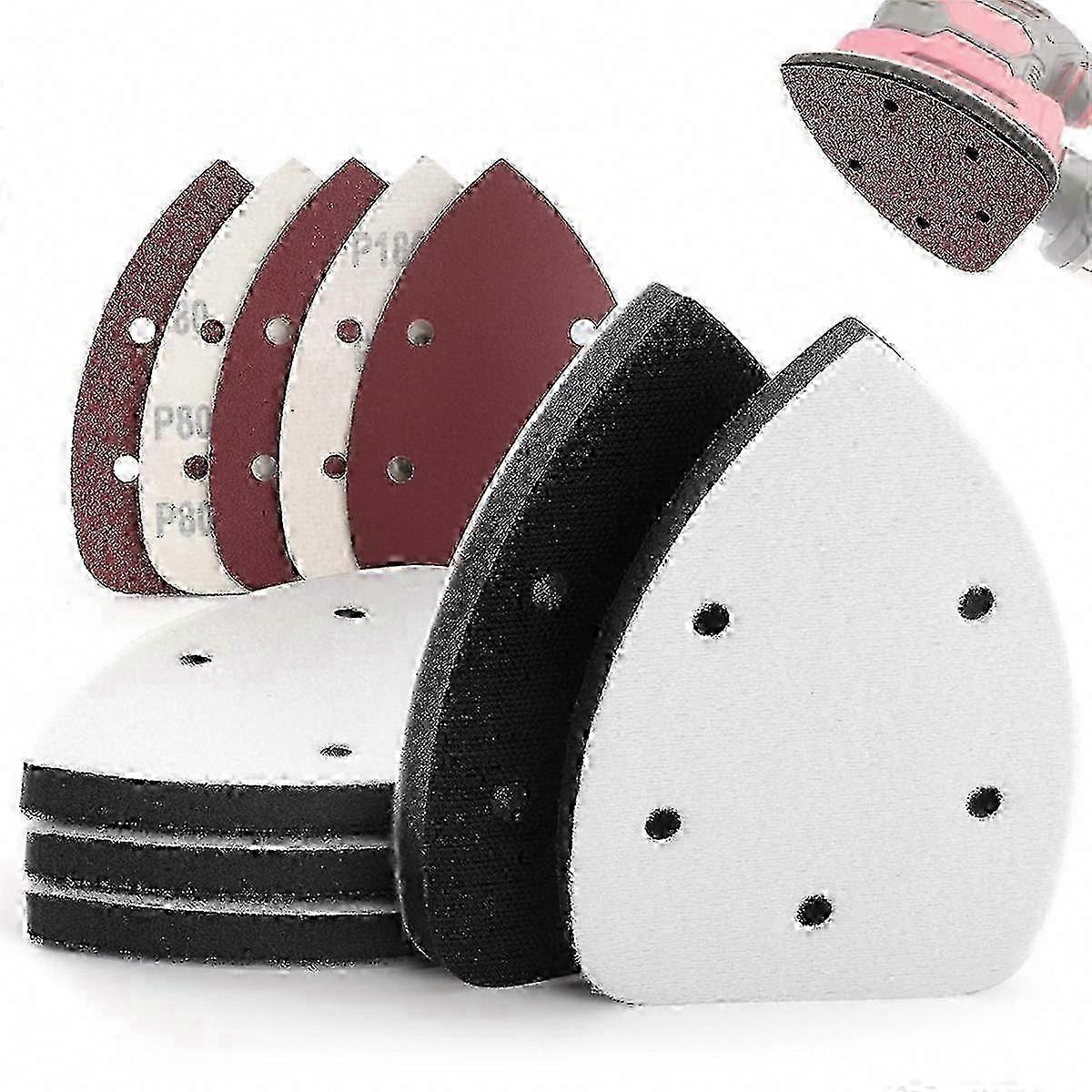 5 Pack Hook and Loop Mouse Sanding Interface Pad