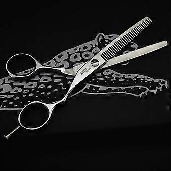 Left Hand Hair Cutting Scissors 6 Inch Professional Barber Shears with Ergonomic Comfortable Grip