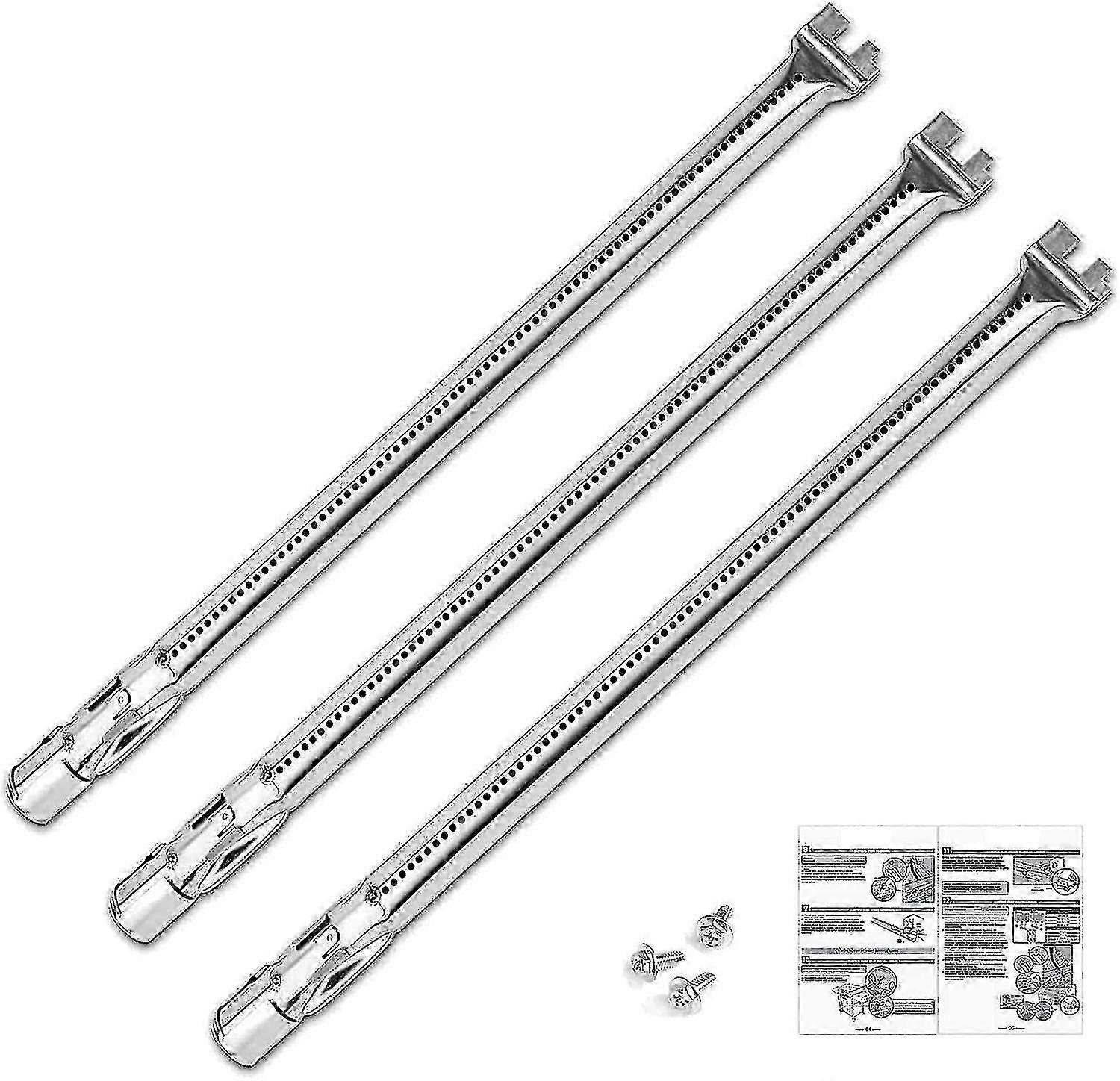 Queimador de aço inoxidável para Weber Genesis 300 Series (19,5 polegadas) - E310, E320, E330, S310, S320, S330