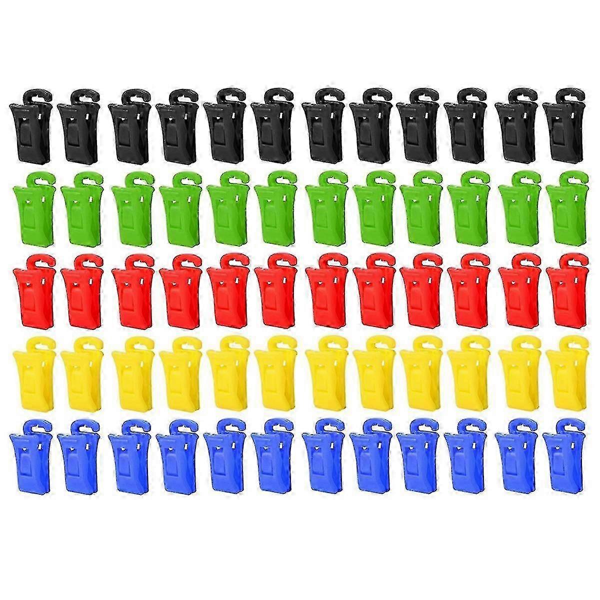 Porte-chaussettes pour lave-linge et sèche-linge avec crochets, pinces à chaussettes fonctionnelles, lot de 60