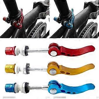 1Pc Universal Bicycle Quick Release Aluminum Seatpost Clamp Bike Seat Post Tube Clamp Lock Nut Saddle compatible with Road MTB Bike