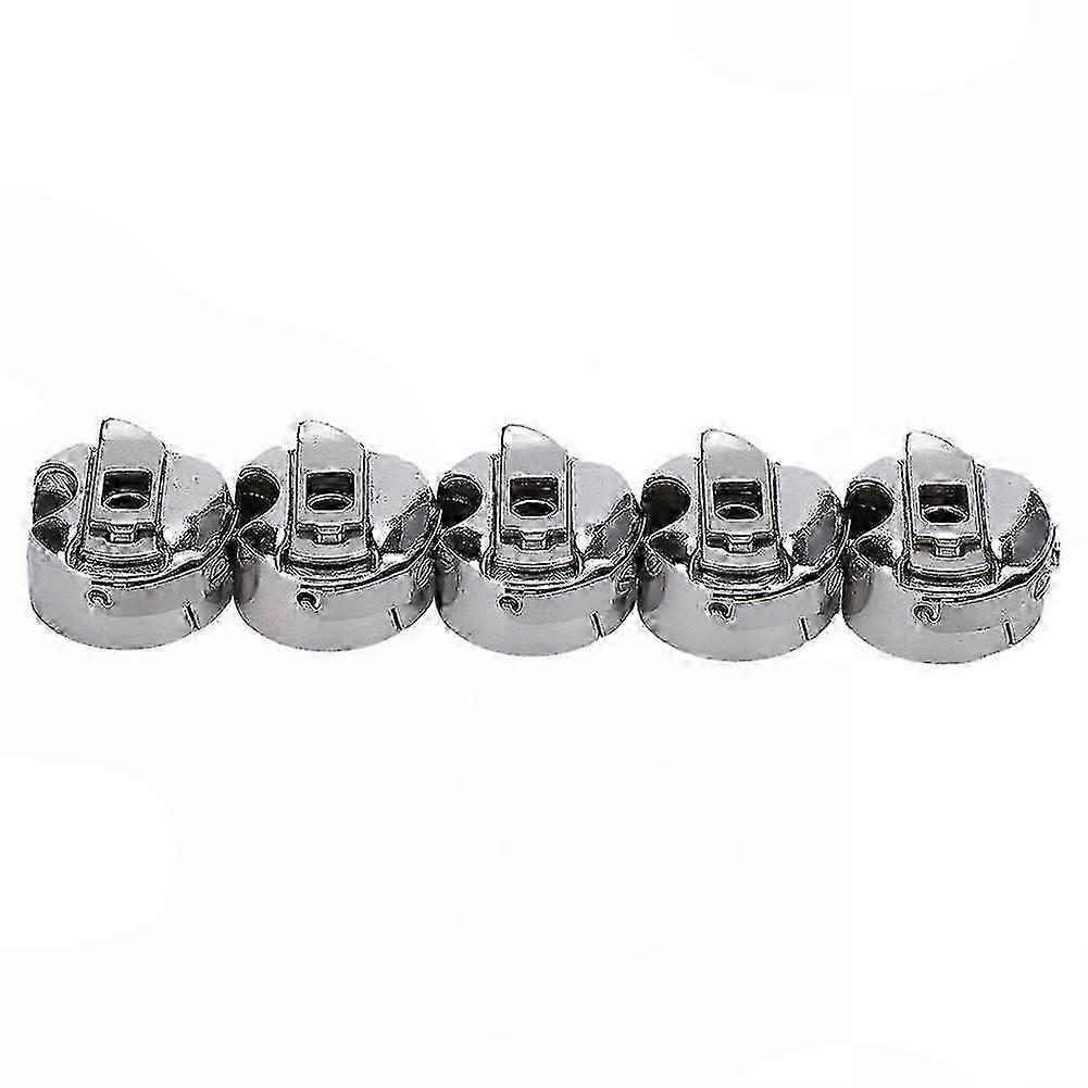 5 Pcs Metal Front-Loading Sewing Machine Bobbin Cases for Embroidery