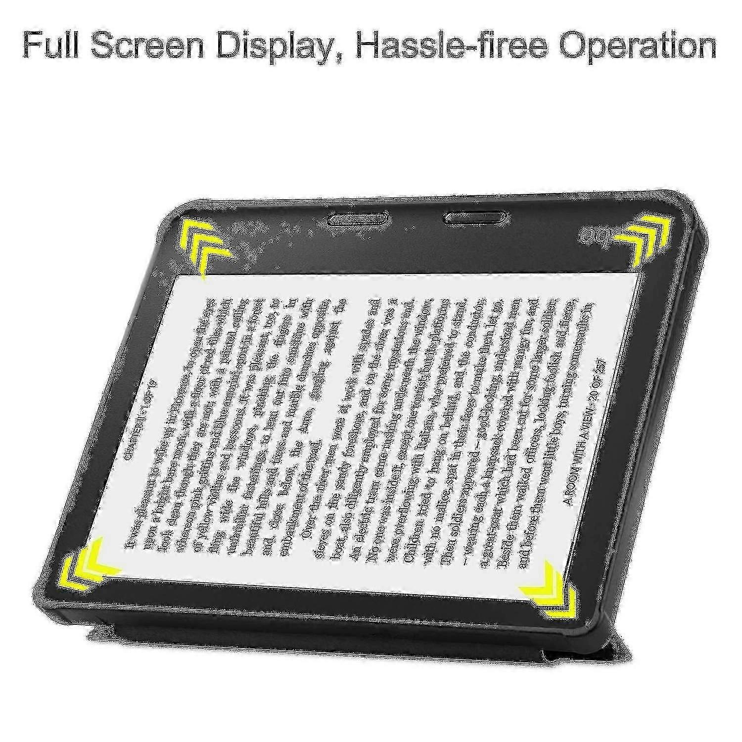Green Book Style Folio Case Compatible with Kobo Libra 2 PU Leather E-Reader Cover