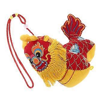 Stuffed Dragon Toy Chinese Style for Hanging 2Pcs Plush Cartoon Doll