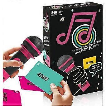 Hilarious Karaoke Board Game for Kids Adults Party Fun 250 Song Cards Microphone Included