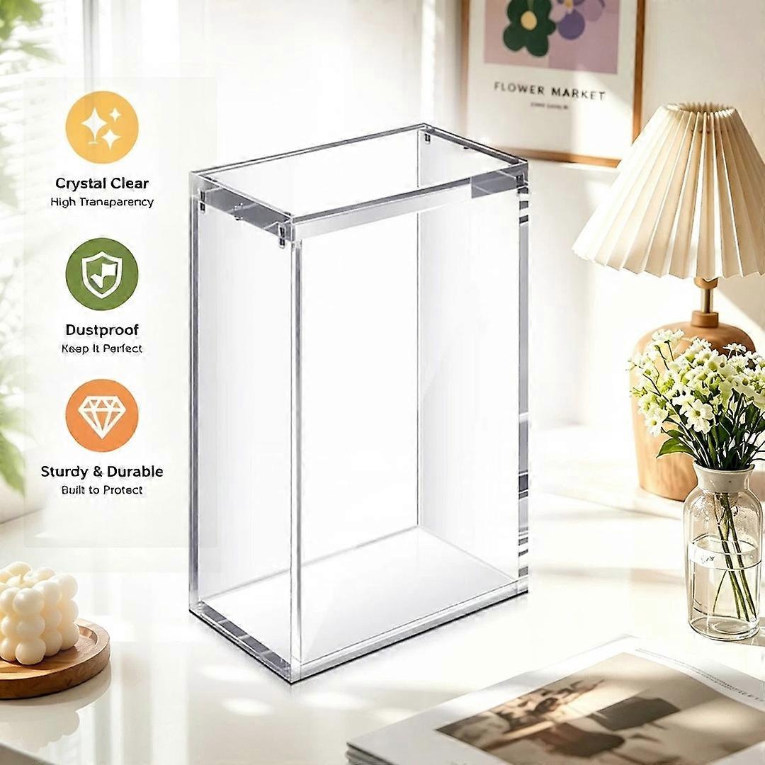 Acrylic Display Case Clear Dustproof Clear Desk Organiser Stackable Booster Box