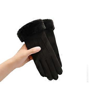 Winddichte thermische touchscreen-handschoenen van suède