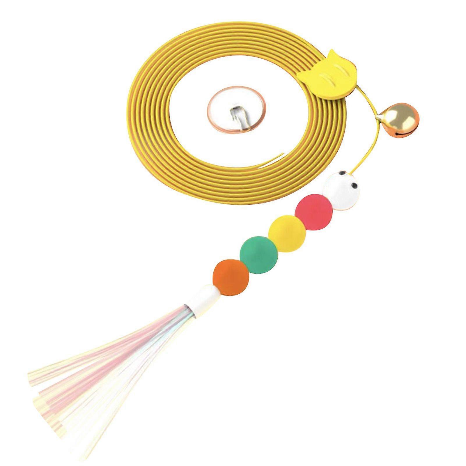 Interactive Spring Toy, Soft Plush Ball, Stretchable Hanging Design