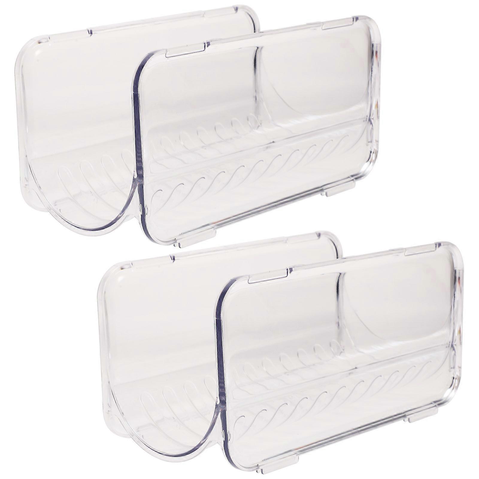 Stackable Plastic Water Bottle Organizer for Kitchen Cabinet 8Pcs Holder