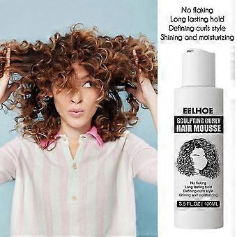 100ml Sculpting Curling Hair Mousse Feuchtigkeitsspendende und glatte Reparatur Lockige Haarcreme für Männer und Frauen