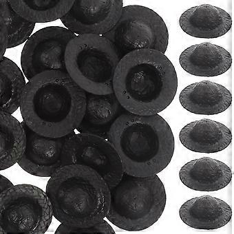 Tiny Hat 150 Pcs Doll Photography Decoration For Stuffed Animals 5X5X1.5CM Black Elegant Design