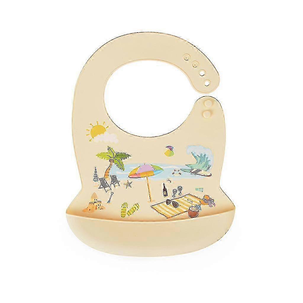 Newborn-Friendly Silicone Feeding Bib