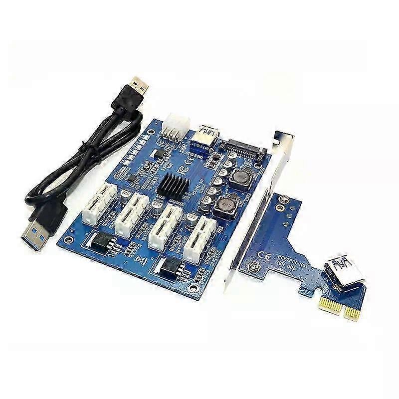 4-Port PCIe x1 Riser USB 3.0 Gen2