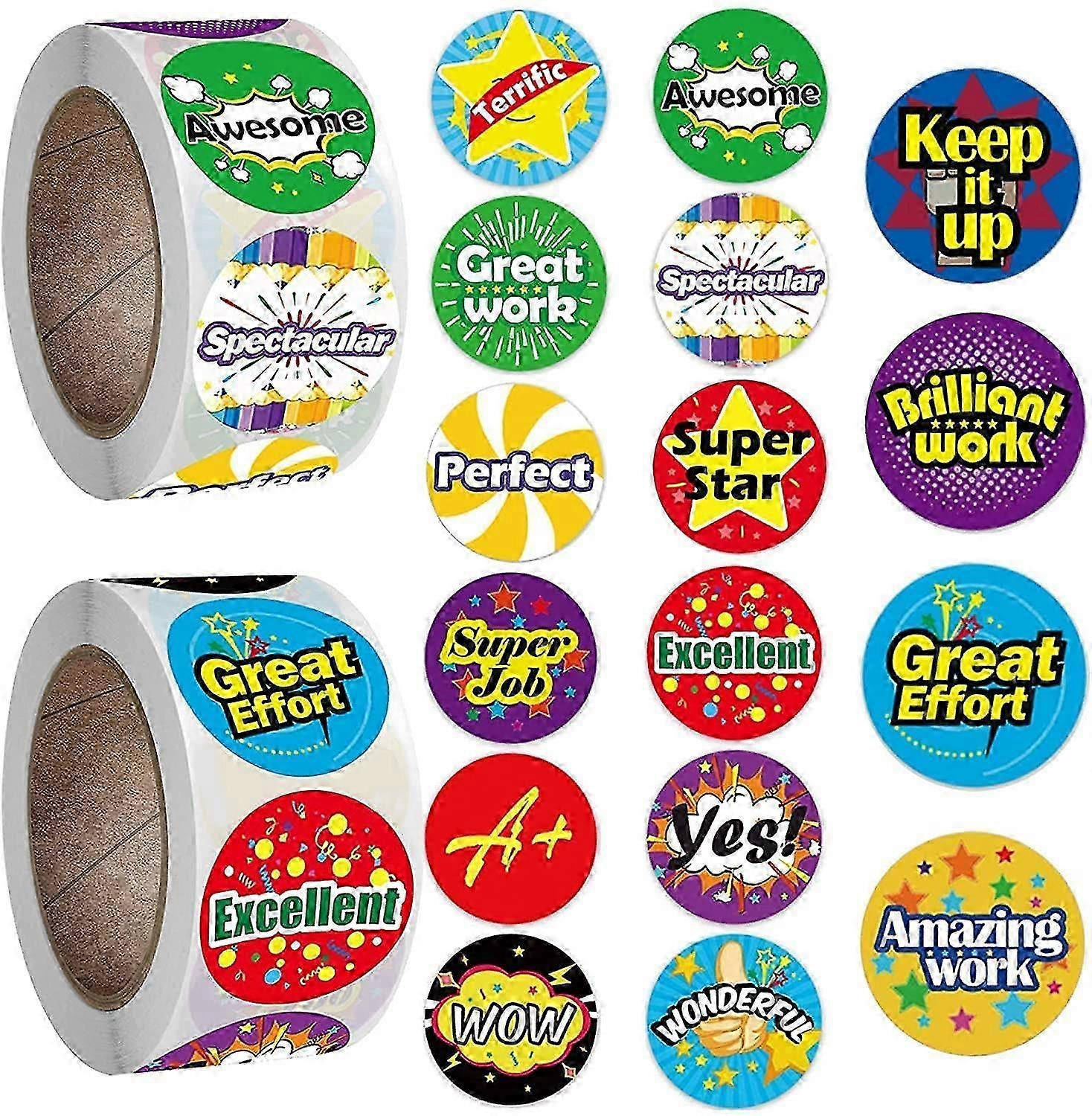1000pcs 1Inch Behaviour Reward Stickers