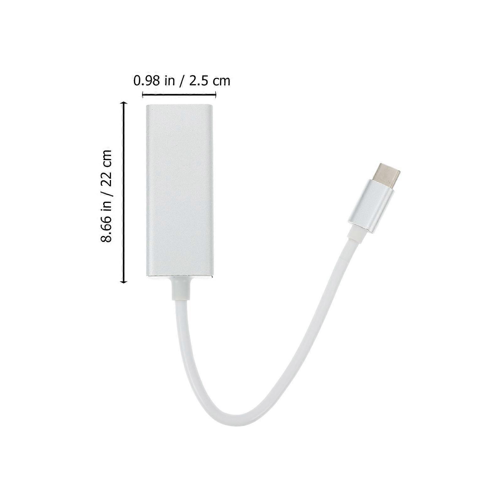 Type- Adapter USB Ethernet Converter for Computer Use 100Mbps Network