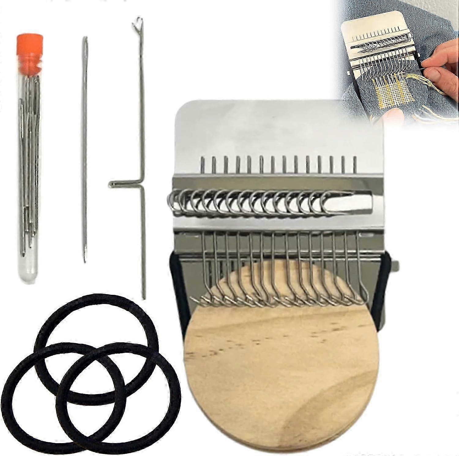 Easy-Use Mini Loom for Fabric Mending