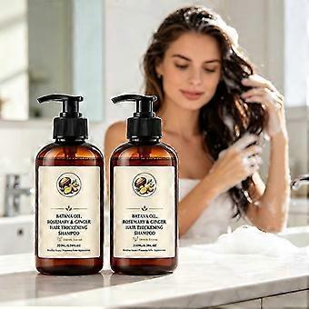 Batana Oil Ginger Rosemary Hair Shampoo Remove Scalp Grease Residues Smooth Dry Frizzy Damaged Hair 200ml-jry