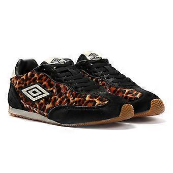 Umbro Clayton Leopard Black Trainers