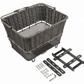 Rear Bike Basket with Handle Portable Rear Bike Basket Woven for Commuters,