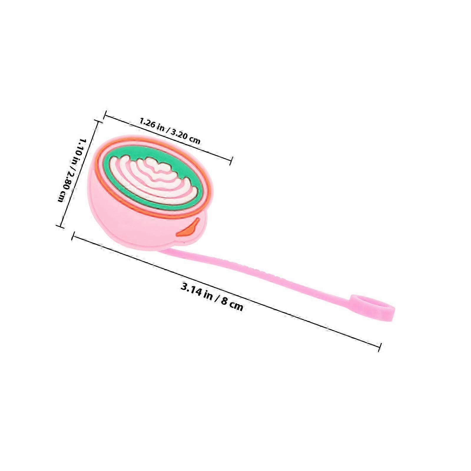 Reusable Silicone Straw Tips Covers Straw Caps compatible with Drinking 6Pcs Pack