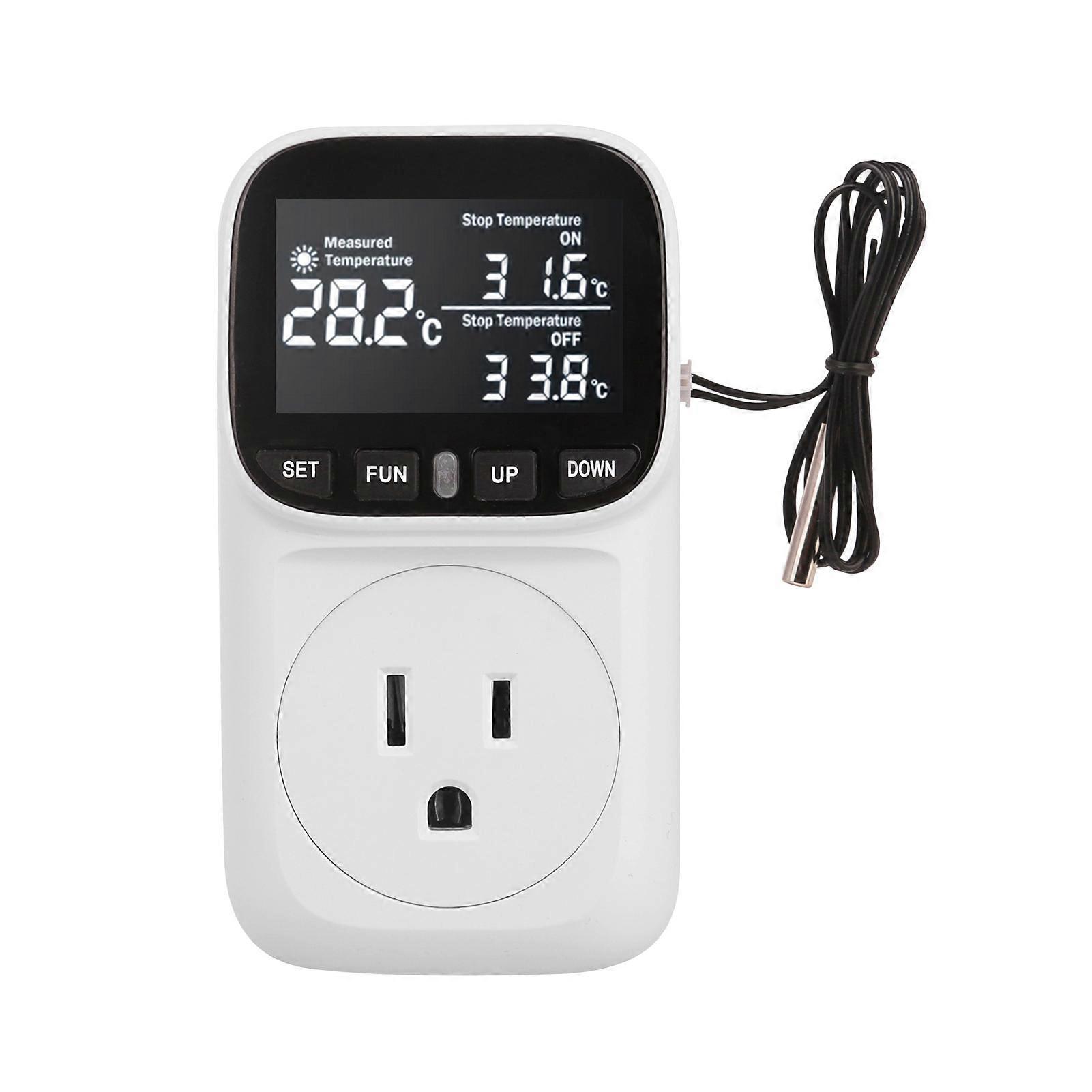 230V 16A Temperature Controller Socket High-Precision Digital Display Smart Thermostat Fish Tank