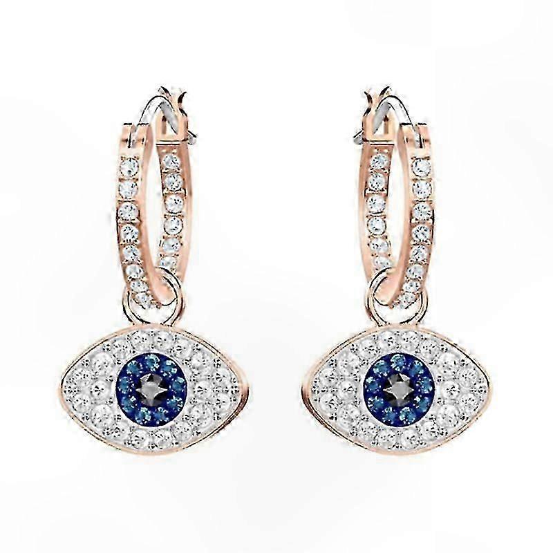 Stud Earrings Featuring Red Crystals