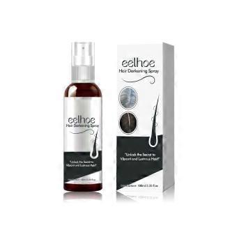 1Pcs EELHOE Black Hair Spray - Natural Black Hair Covers Gray Hair, Smooth, Shiny, Moisturizing, Thickening Hair Spray
