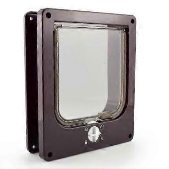 4-Mode ABS Cat Door for Walls Windows