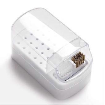 Dustproof Nail Drill Bits Holder with Cleaner