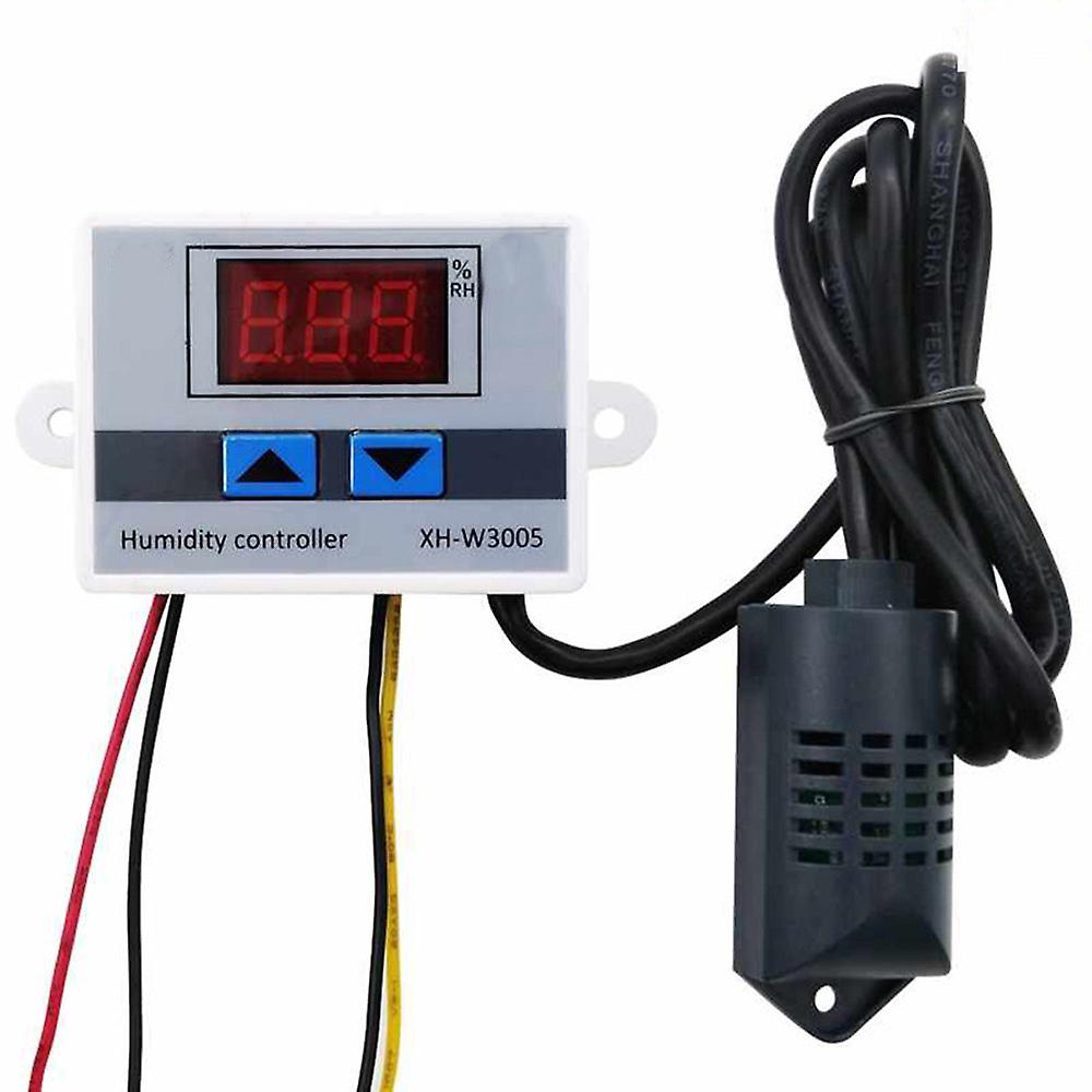 Digital Humidity Controller Xh-w3005 Humidistat Hygrometer Humidity Control Switch Regulator + Humidity Sensor