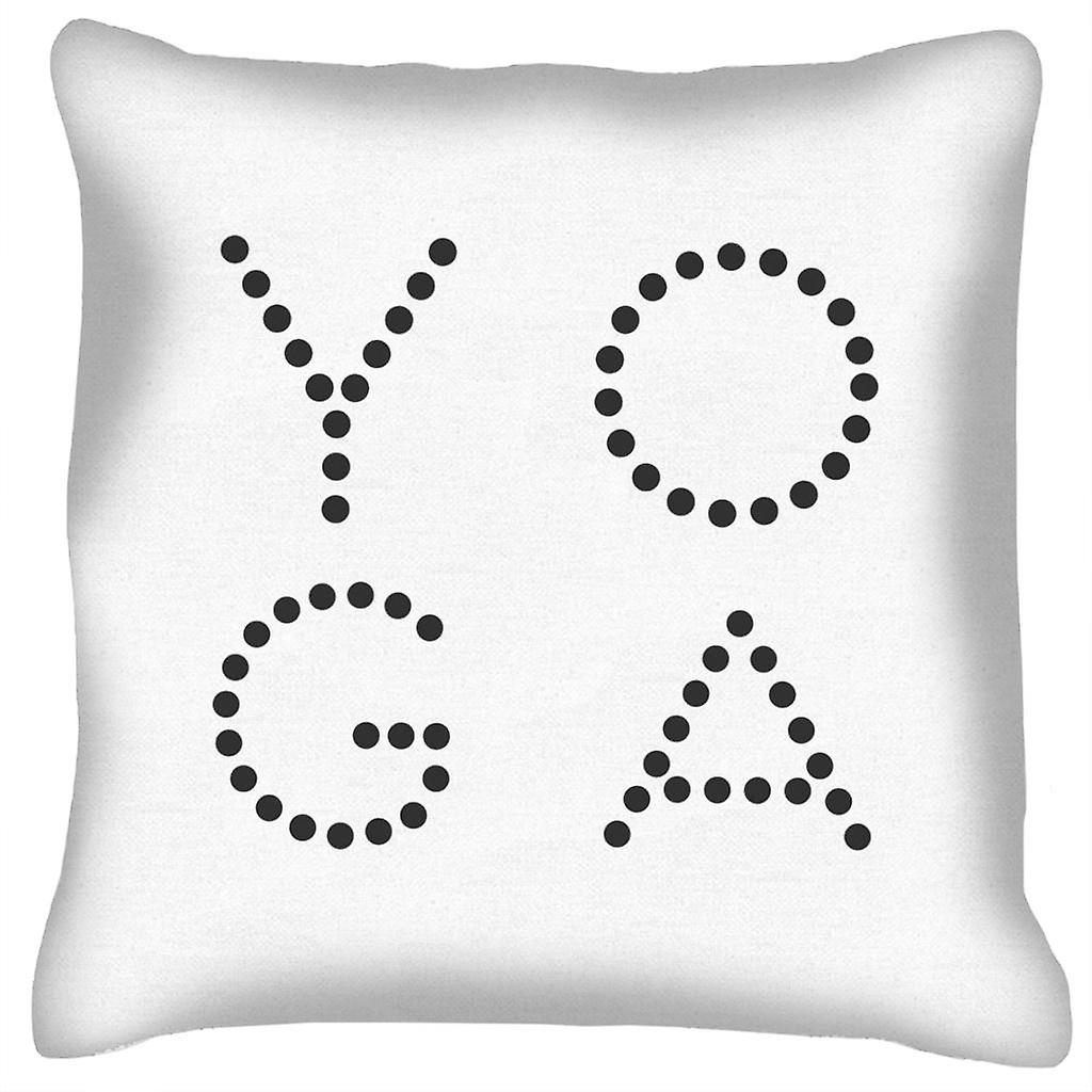 Yoga YO GA Text Cushion