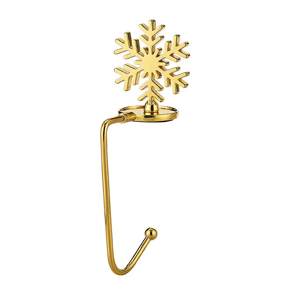 Snowflake Stocking Holder Gold And Sliver Lightweight Garland Mantle Grips