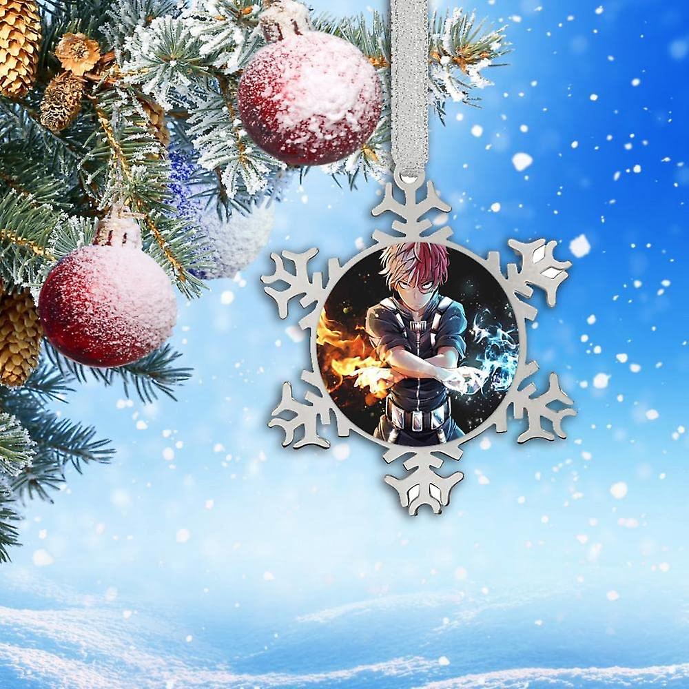 Christmas Ornaments Hanging Snowflake Stainless Steel Decorations (Anime My  Her-o Academia) | Fruugo UK