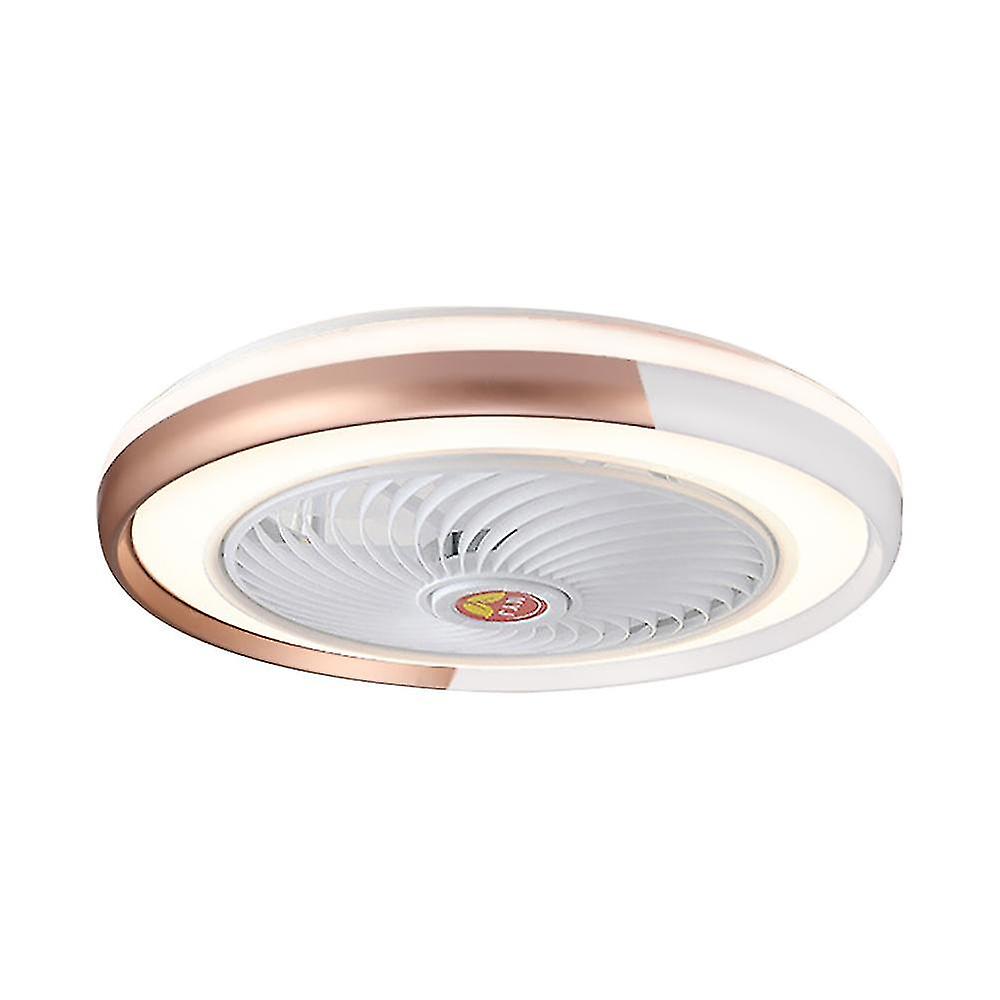 50cm Ceiling Fan Light, 220v Led 36w Stepless Dimming Three-speed Dimming Gold