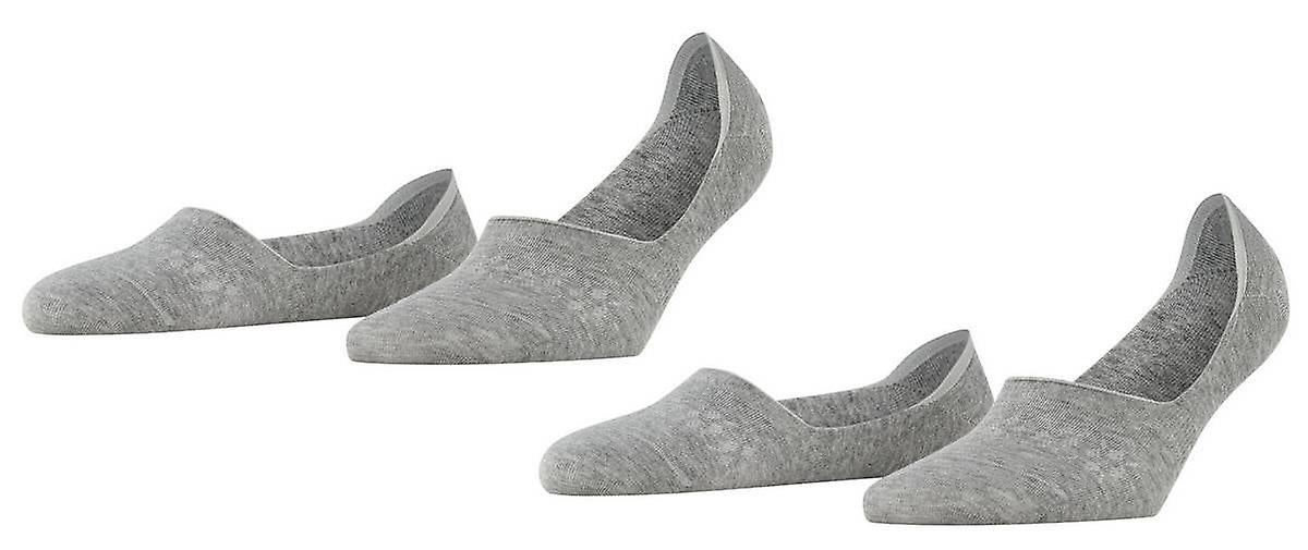Burlington Everyday Invisible 2 Pack Socks - Light Grey