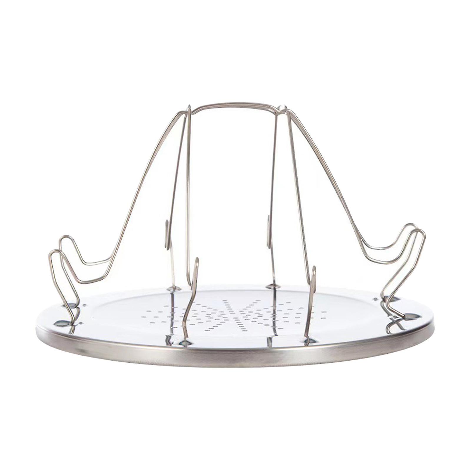 Tray 4 Slice Porous Foldable Bread Toaster Rack for Camping Grill Home