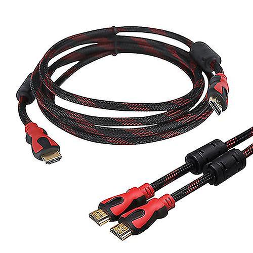 オス-オスHdmiケーブル高速金メッキプラグナイロンネット1080p 3d 1.4バージョン3m / 5m