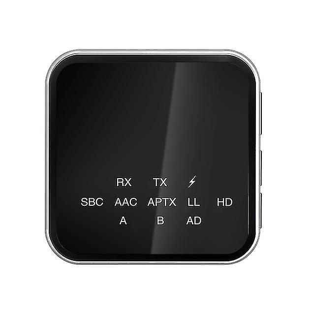Bluetooth 5.2 Audio Empfänger Sender Adapter Low Latency Freisprecheinrichtung Wireless Stereo Musik Adapter mit eingebautem Mikrofon