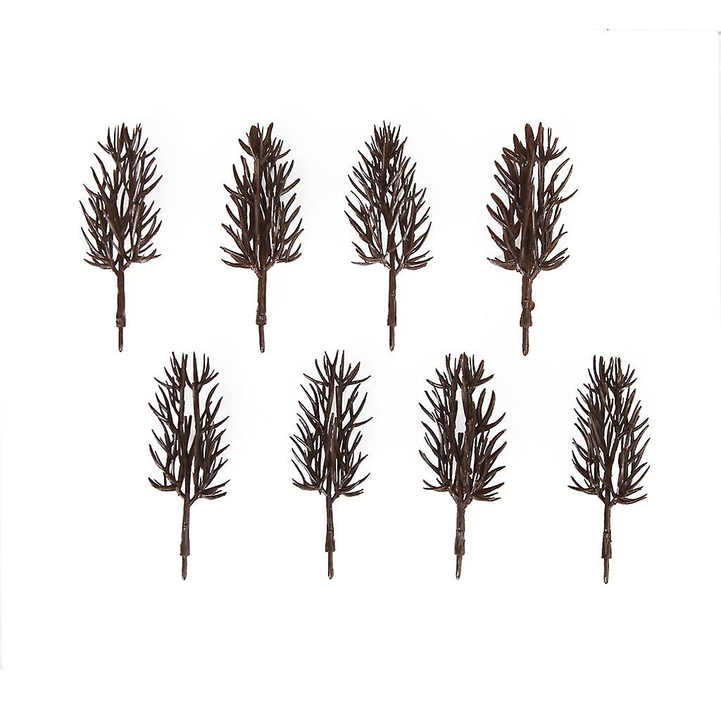 100 pcs Plastic Bare Trunk 6cm Model Scenery Layout 1:200 Scale