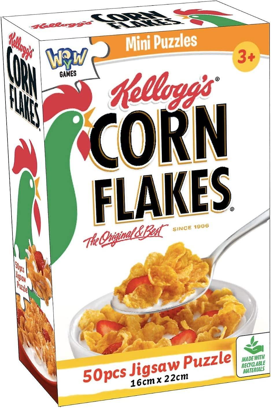 Kellog's Mini Puslespill 50 stykker Classic Corn Flakes
