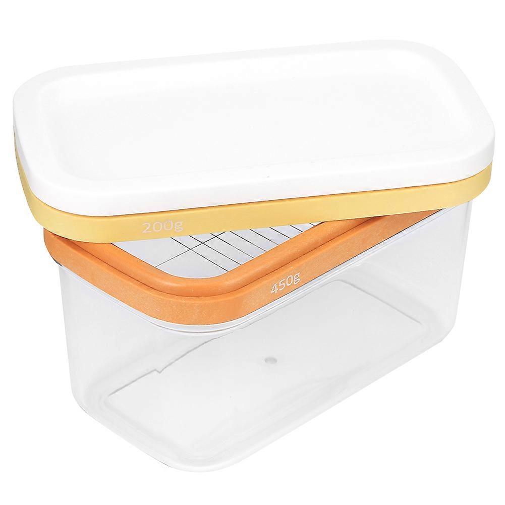 Butter Cutting Box Cheese Cutting Container Sealed Rectangular Storage Box Kitchen Tool